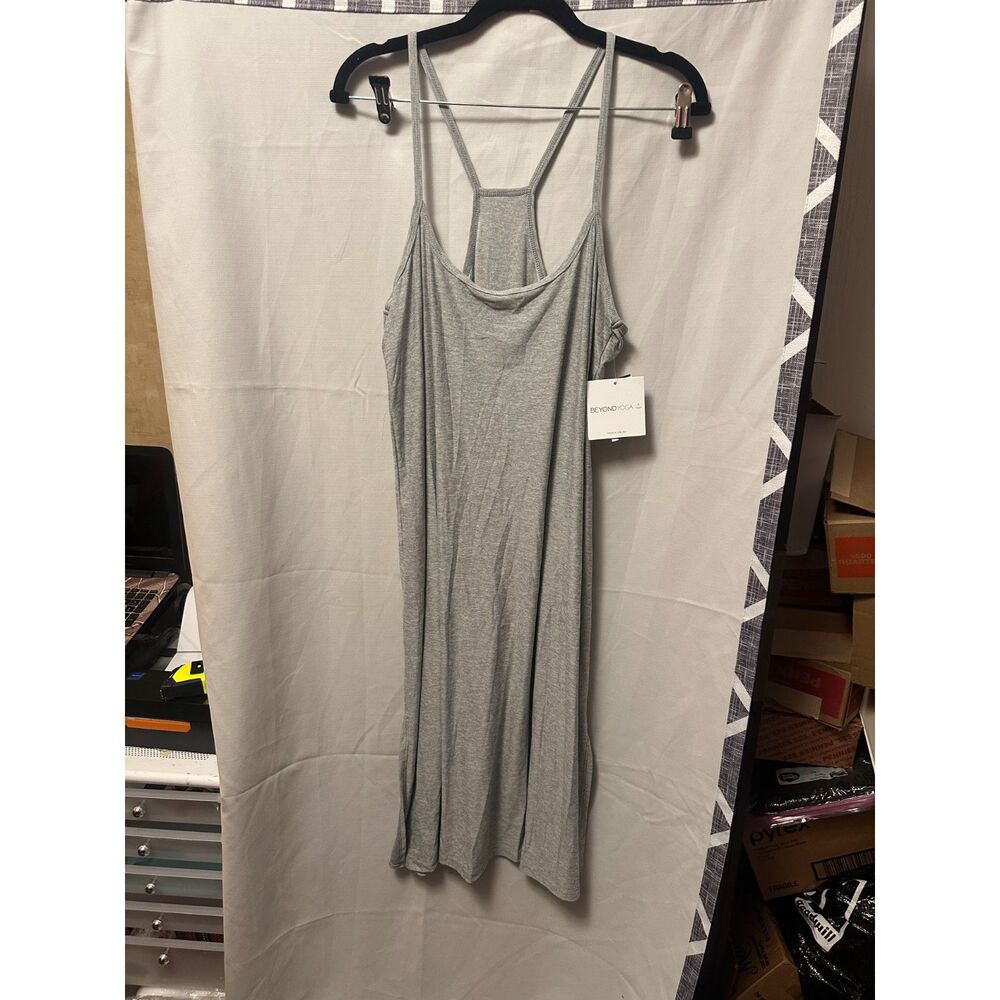 NWT Beyond Yoga Midi Sleep Dress In Silver Mist Size Medium